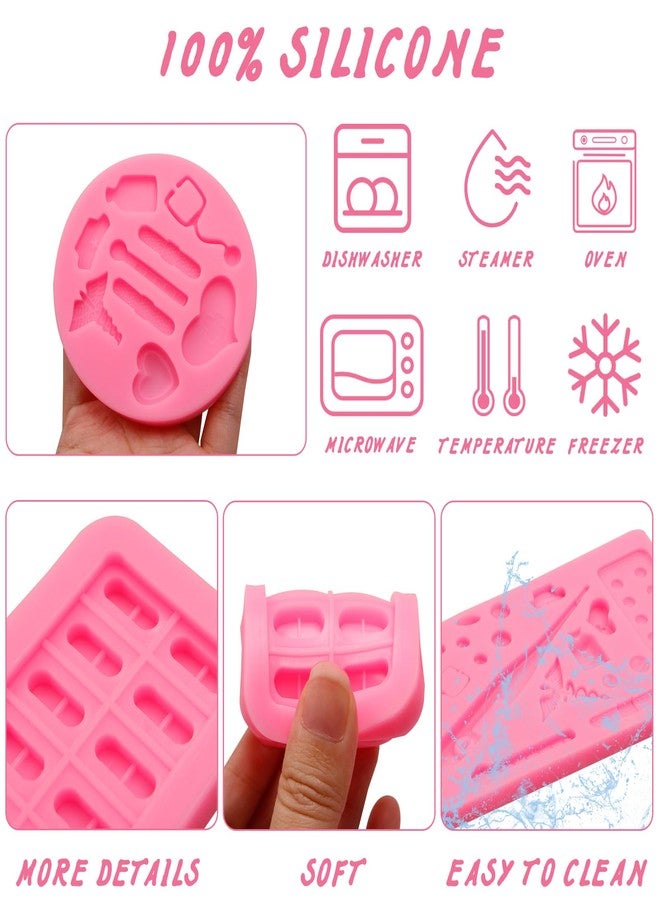 Caregene Medical Apparatus Tablet Silicone Mold Nurse Hat Stethoscope Bottle Bandage Thermometer Chocolate Molds Medical Pill Tablets Molds for Nurse's Day Cupcake Cake Topper Decoration Candy Clay Resin - Image 3