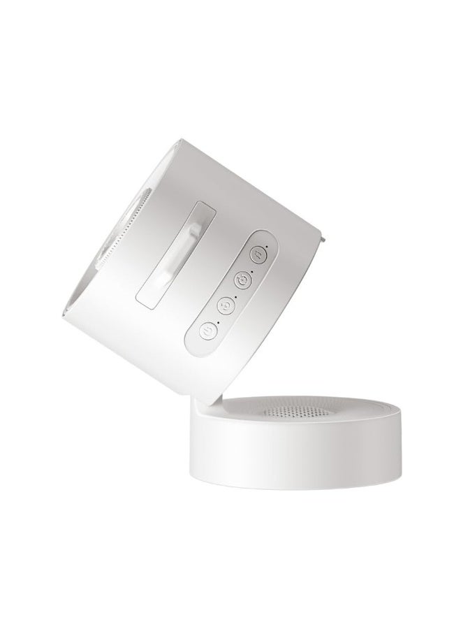Star Vision Projector S02 Table Lamp and Speaker, White Noise Sleep Sound Machine, Multiple Options with Portable Speaker, Night Light, Sleep Timer, Portable Sound Machine Baby Home Travel - White - Image 1