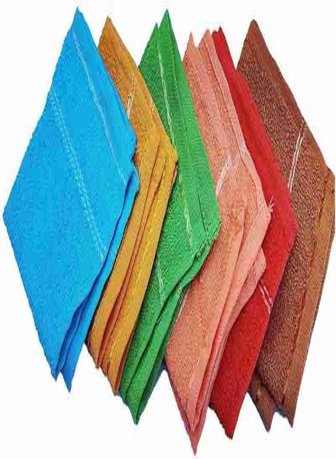 My E Shop Luxury Cotton Face Towel Set of 6 - Multicolor 25x25 cm Hand Towels Turkish Cotton | Soft & Absorbent - Image 4