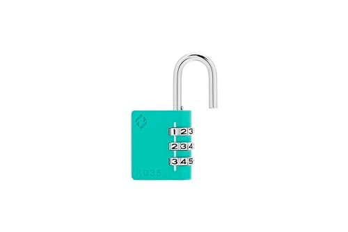Zarker XD35 Combination Lock, 3-Digit Padlock for School, Gym, Sports Locker Lock, Fence, Toolbox, Case, Outdoor, Hasp Storage (1-Pack, Emerald) - Image 2