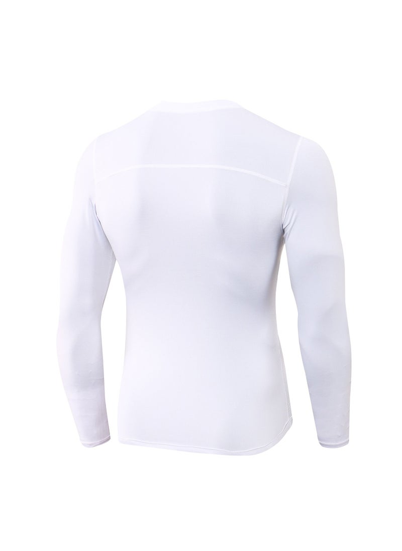 Loquat Men Quick Dry Breathable Long Sleeve Shirt White  - Image 2