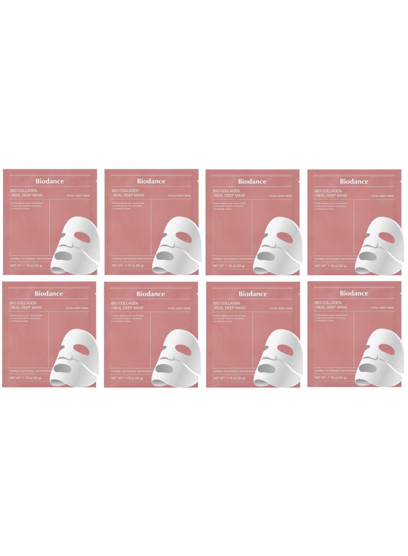 Biodance Bio Collagen Real Deep Mask Hydrating Overnight Hydrogel Mask Pore Minimizing Elasticity Improvement X8ea 34 ml