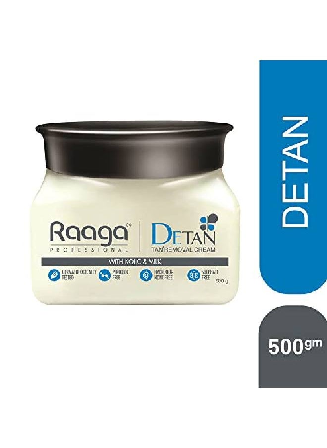 RAAGA PROFESSIONAL - Detan Tan Removal Cream Kojic & Milk 500 Gm - Image 1