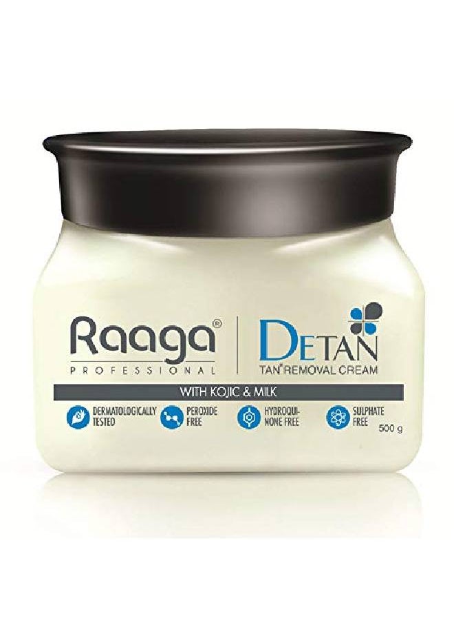 RAAGA PROFESSIONAL - Detan Tan Removal Cream Kojic & Milk 500 Gm - Image 1
