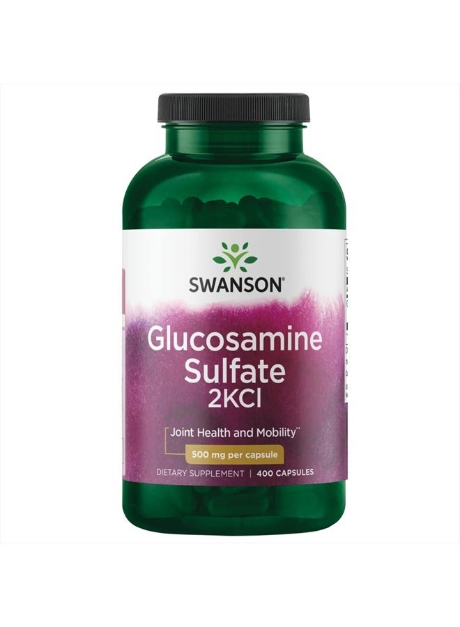 SWANSON Glucosamine Sulfate 2Kcl 500 Milligrams 400 Capsules - Image 1