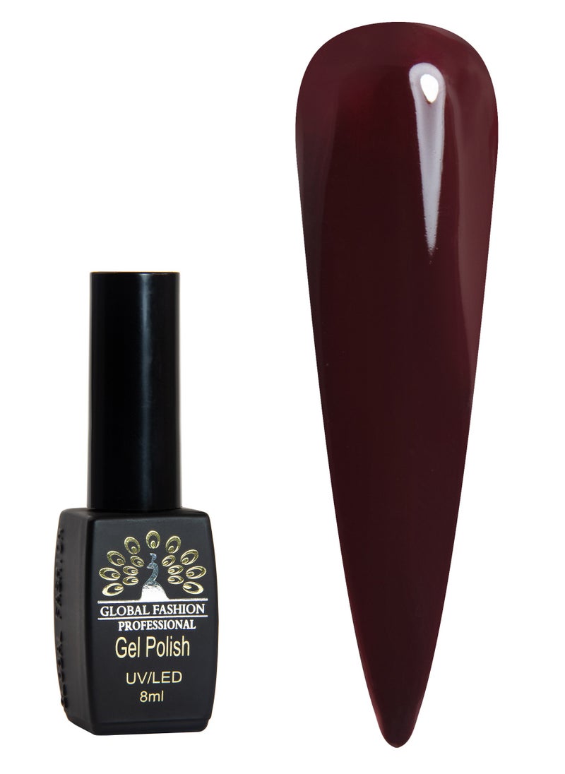 GLOBAL FASHION Black Elite Gel Polish | 132 Colors of Long-Lasting Elegance-8ml | 036  - Image 1