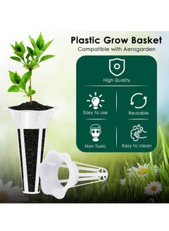 KASTWAVE 50PCS Grow Baskets, Plant Growing ContainersReplacement Grow Basket Plant Pod for Grow Sponges and Hydroponic Growing System White  - Image 3