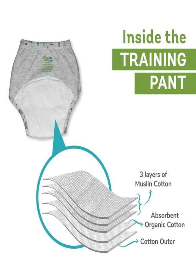 Kindermum, Training Pants, Quick-Dry Cotton Padded Underwear, Organic Dyes, Semi-Waterproof Shell, 4-Layer Absorbency, Pack of 2, Size M (7-11 Kg Kids) Aged 9-12 Months - Image 5