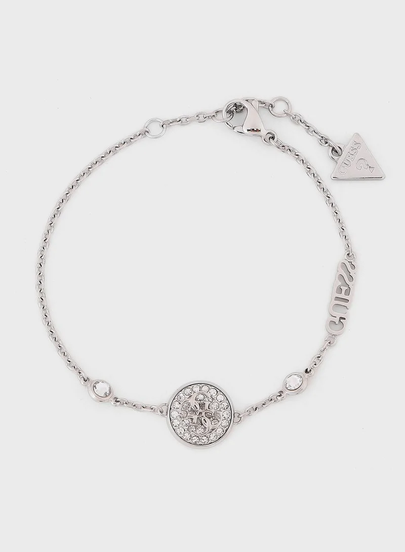 GUESS Pave & 4G Coin Bracelet