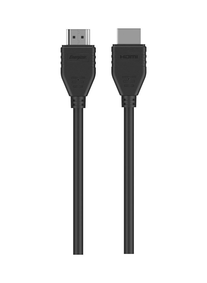 Energizer Classic HDMI Cable 4K 3M HDMI 2.0 18Gbps High-Speed 4K@60Hz HDMI To HDMI Video Wire Ultra HD 3D 4K HDMI Cord Braided Compatible With MacBook Pro UHD TV Nintendo Switch Xbox PlayStation PS5/4 PC Laptop -3M Black - Image 1