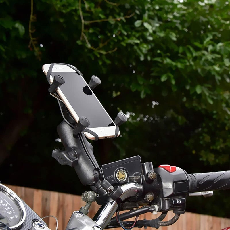 RAM Mounts X-Grip Phone Mount with Handlebar U-Bolt Base RAM-B-149Z-UN7U , Medium Arm for Motorcycle, ATV/UTV, Bike - Image 5