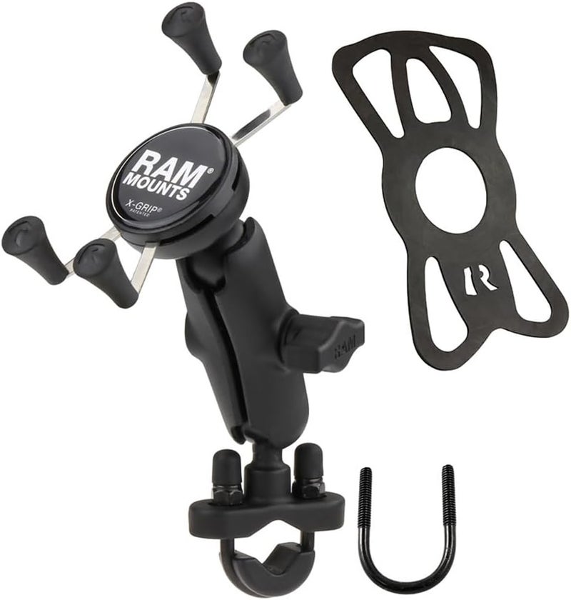 RAM Mounts X-Grip Phone Mount with Handlebar U-Bolt Base RAM-B-149Z-UN7U , Medium Arm for Motorcycle, ATV/UTV, Bike - Image 2