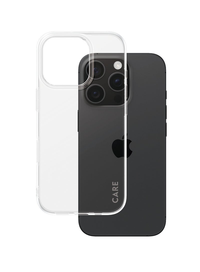 PanzerGlass حافظة الهاتف CARE من PanzerGlass® X-Ray لهاتف Apple iPhone 16 Pro شفافة، مختبرة للسقوط بارتفاع 1.2م، مصنوعة من البلاستيك المعاد تدويره، شحن لاسلكي، حماية معززة للكاميرا - Image 2