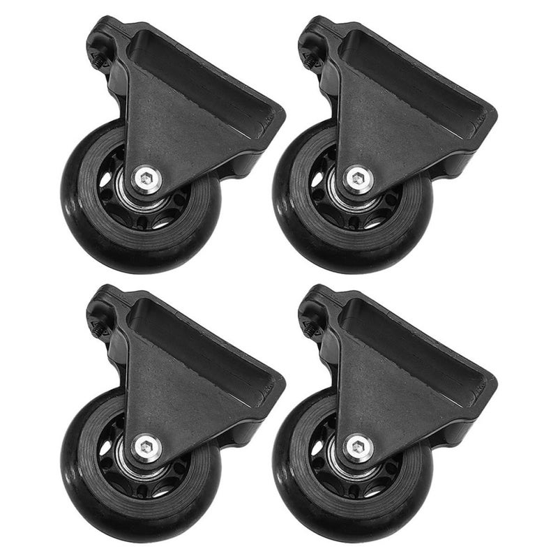 Tofficu 4pcs Aluminum Alloy Retractable Ladder Wheels Telescoping Extension Ladder Casters With Balance Bar Accessories - Image 2