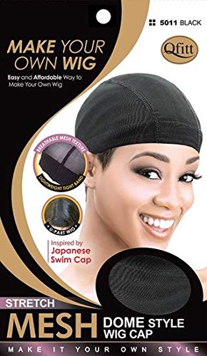 Qfitt Mesh Dome Style Wig Cap by Qfitt 5011 Black - Image 2