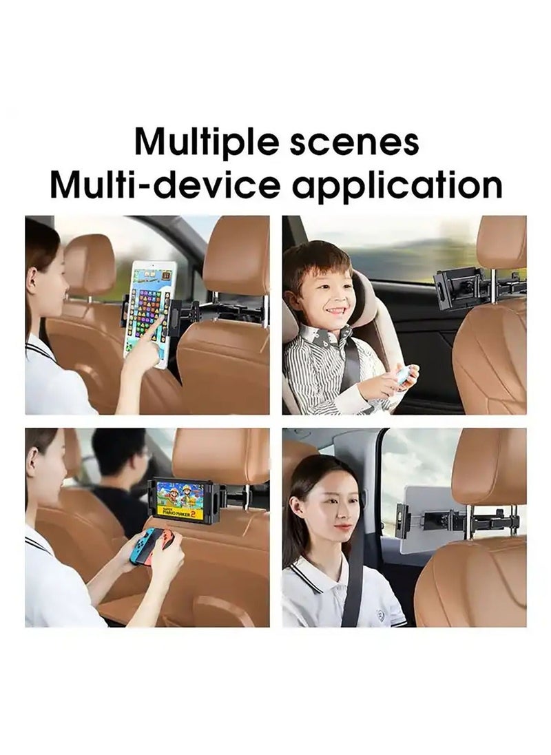 Generic - Tablet Holder for Car 360 Rotatable and Retractable Car Phone Holder Back Seat Road Trip Essentials for 4.7-12.9 Inch Devices - Image 1