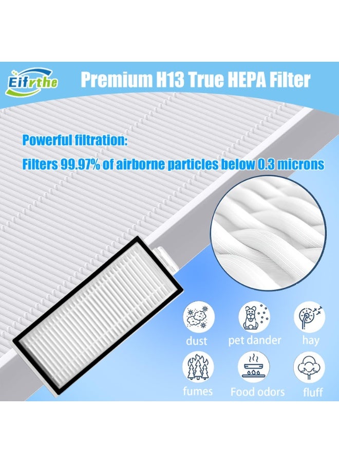 XICEN 28PCS Replacement Parts Compatible with Roborock Q7 Q7+ Q7 Max Q7 Max+ Robot Vacuum Cleaner, 2 Main Brush, 6 Mop Cloth Pads, 6 Side Brushes, 6 HEPA Filters, 6 Dust Bag, 2 Tool - Image 5