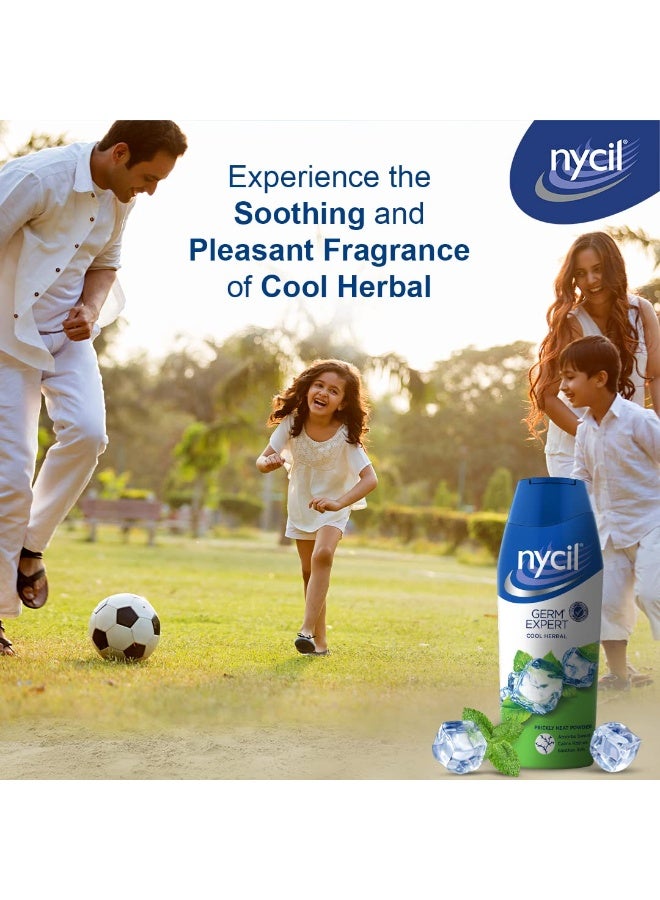 Nycil Cool Herbal Prickly Heat Talcum Powder, 150g (Cool Herbal 60g Free) - Image 3