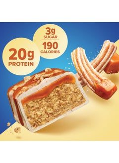 Pure Protein Bars, Caramel Churro, High Protein, Low Sugar, Gluten Free, Nutritious Snack, 1.76Oz, Pack Of 12  - Image 3