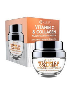 (Formerly Clair Vitamin C and Collagen Daily Face Moisturizer - Restore & Brighten Skin Tone, Moisturizing, Firming & Anti-aging Cream - Cruelty Free Korean Skincare For All Skin Types