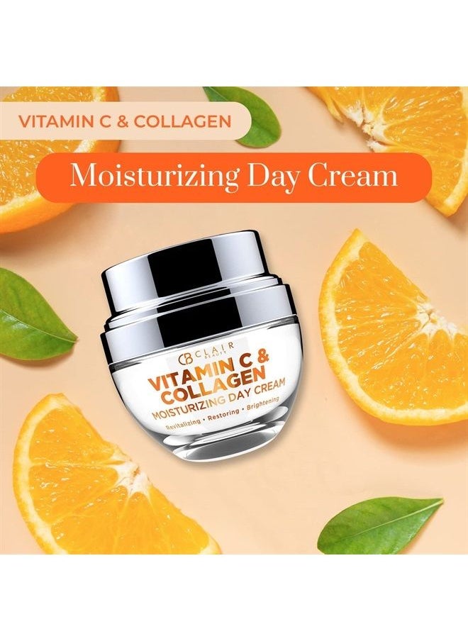 Clear Beauty - (Formerly Clair Vitamin C and Collagen Daily Face Moisturizer - Restore & Brighten Skin Tone, Moisturizing, Firming & Anti-aging Cream - Cruelty Free Korean Skincare For All Skin Types - Image 1