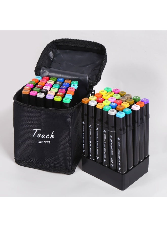 Generic Dual-Head Alcohol-Based Marker Set - The Perfect Choice for Colorful Artwork 