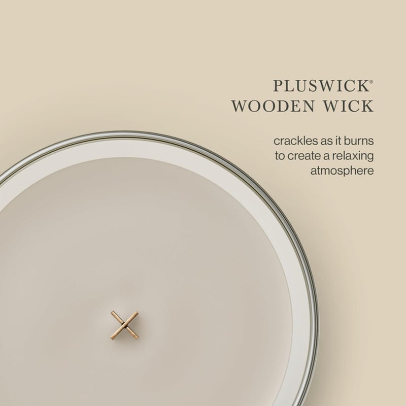 WoodWick Medium Hourglass Candle, Tonka/Almond Milk - Premium Soy Blend Wax, Pluswick Innovation Wood Wick, Made in USA - Image 5