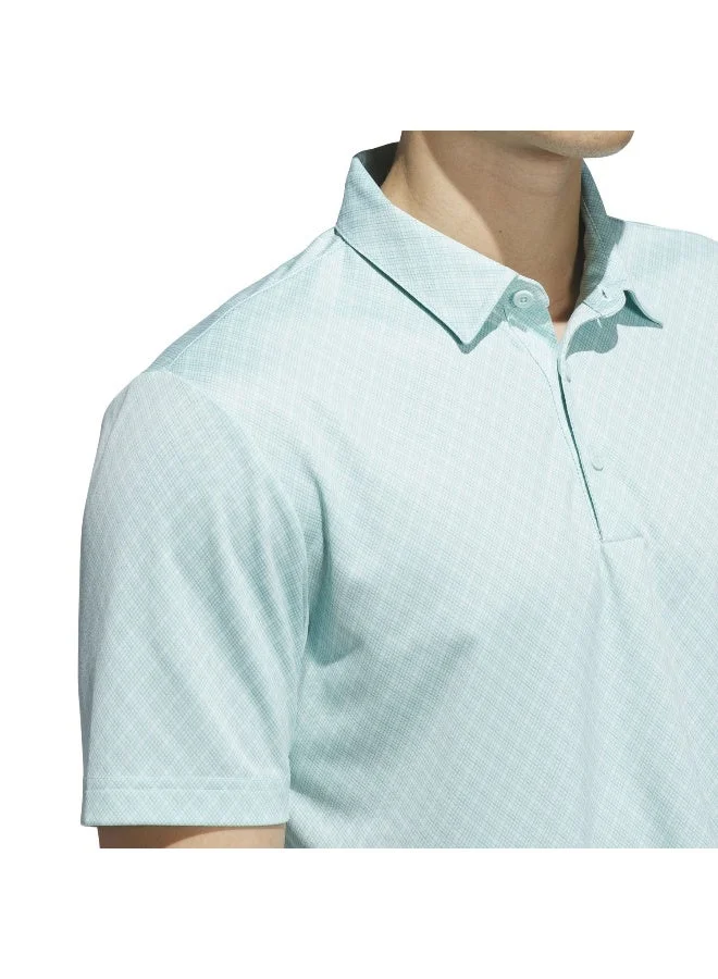 Adidas Turquoise Core Allover Print Polo Shirt for Men | Best Price UAE