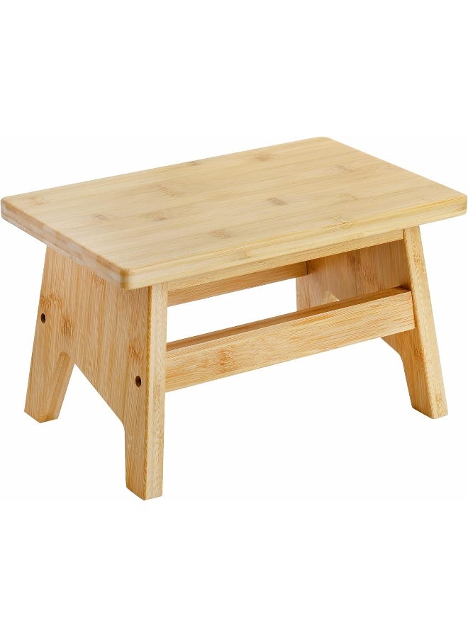 Lyellfe Bamboo Wooden Step Stool - Image 1