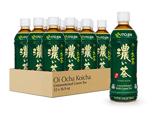 Ito En Oi Ocha Unsweetened Bold Green Tea 169 Fluid Ounce Pack of 12 Unsweetened Low Calorie - Image 1