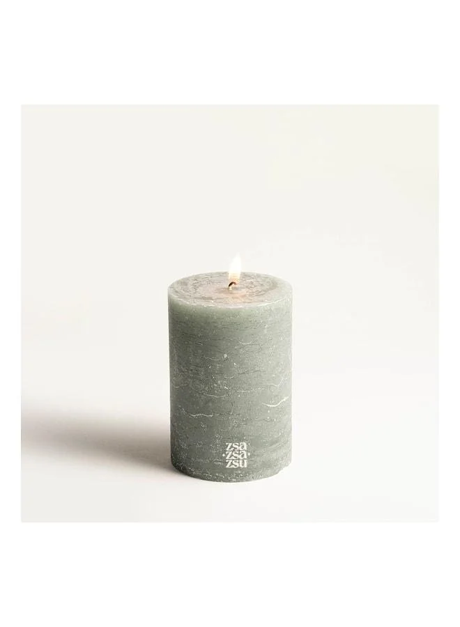 Zsa Zsa Zsu Deurne Turquoise Paraffin Candle 9x9x13 cm