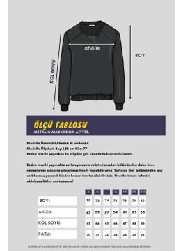mmetalic Crew Neck Label Detail Cotton Men's Sweatshirt  - Image 5