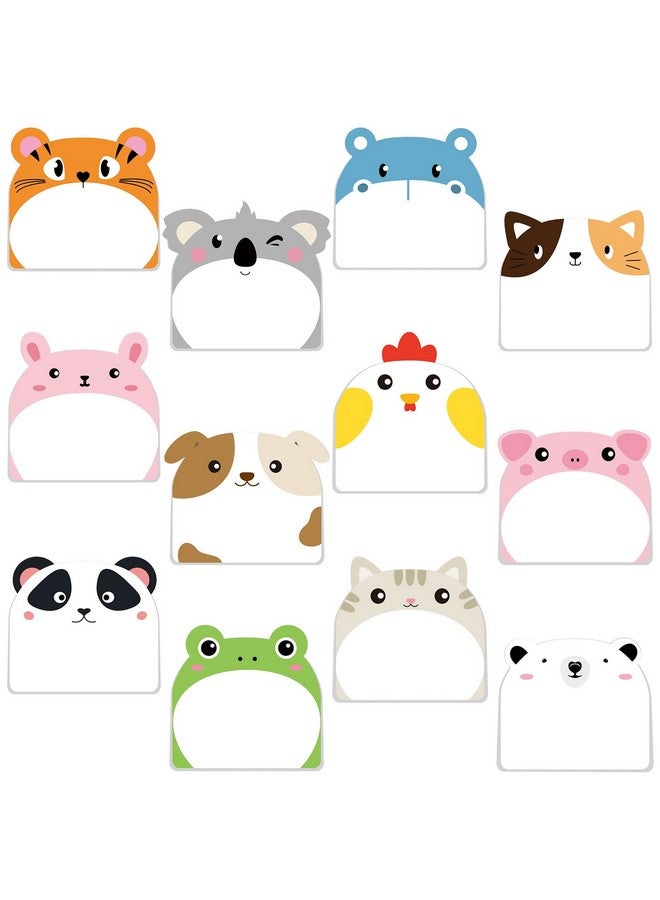 Yinder 24 Pads Cute Sticky Notes Kawaii Fun Sticky Notes Bulk Cartoon Sticky Note Pads Self Stick Memo Pads For Veterinary Gifts Animal Party Favors Office Supplies(Classic Animals) - Image 1