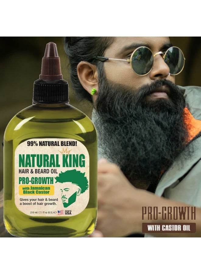 SFC Natural King Pro-Growth Hair & Beard Oil with Jamaican Black Castor Oil 7.1 oz. - Image 5
