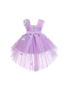 Daddy's Angel Baby Toddler Kids Butterfly Dress Sleeveless High Low Tulle  - Image 3