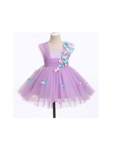 Daddy's Angel Baby Toddler Kids Butterfly Dress Sleeveless High Low Tulle  - Image 4