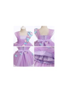 Daddy's Angel Baby Toddler Kids Butterfly Dress Sleeveless High Low Tulle  - Image 5