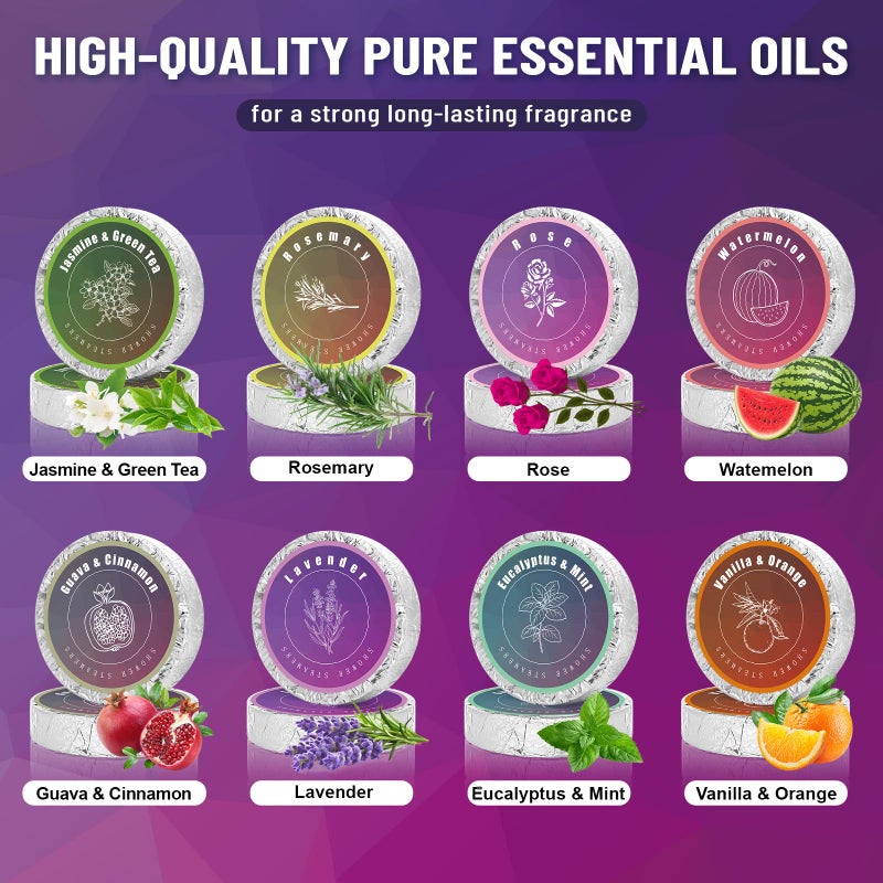 IAGFIWS Shower Steamers Aromatherapy, Easter Basket Stuffers for Adults, Birthday Gifts for Women & Men Set, 8-Pack Shower Bombs Organic Essential Oils Relaxation & Self Care Gifts for Wife Girlfriend - Image 2