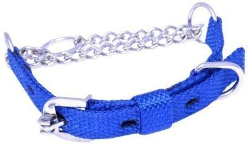 Blue Choke Dog Collar 0.75 Inch Small