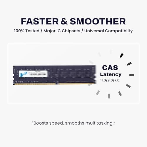 EVM 8GB DDR4 Desktop RAM 2400MHz | Long-DIMM – 1.2V Low Voltage | 288-PIN Pin, Intel & AMD Compatible | High-Speed PC Memory Upgrade | 10 Year Warranty (EVMT8G2400U88P) - Image 4