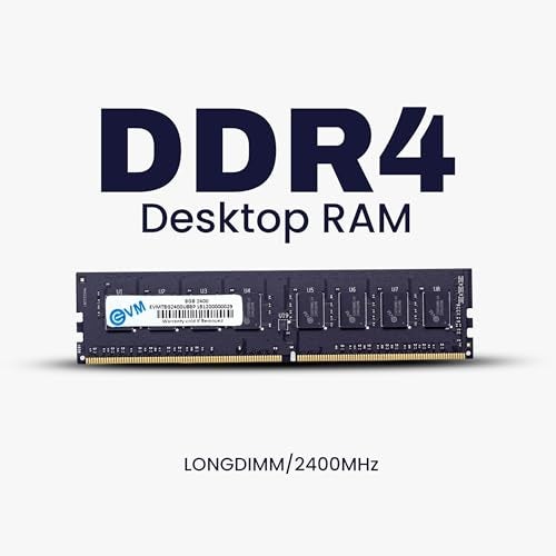 EVM 8GB DDR4 Desktop RAM 2400MHz | Long-DIMM – 1.2V Low Voltage | 288-PIN Pin, Intel & AMD Compatible | High-Speed PC Memory Upgrade | 10 Year Warranty (EVMT8G2400U88P) - Image 2