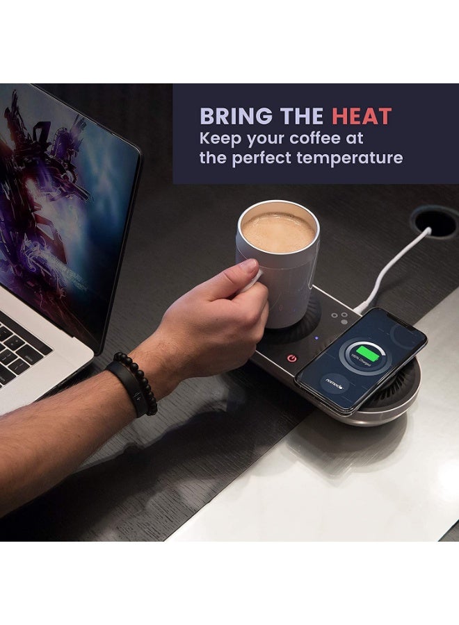 Coffee Mug Warmer, Drink Cooler with Wireless Charger for Home Office Desk Use, Warming, Cooling and Charging All in 1  - Image 5