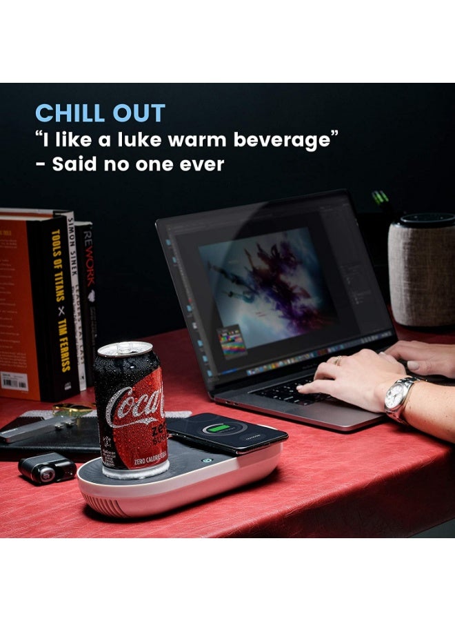 Coffee Mug Warmer, Drink Cooler with Wireless Charger for Home Office Desk Use, Warming, Cooling and Charging All in 1  - Image 3