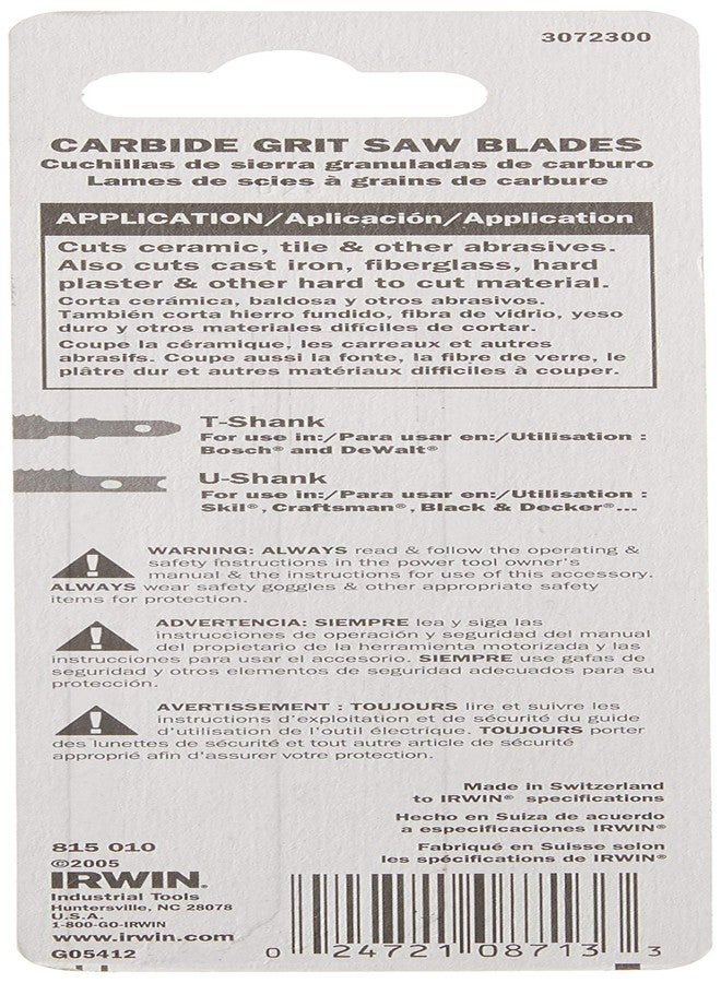 Irwin Tools IRWIN 3072300 T Shank 3" 5/32 Carbide Grit Jig Saw Blade - Image 3