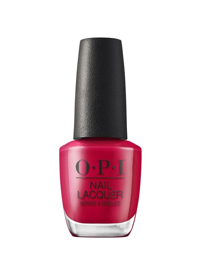 OPI Nail Lacquer, Red-Veal Your Truth, Red Nail Polish, Fall Wonders Collection, 0.5 fl oz - Image 1