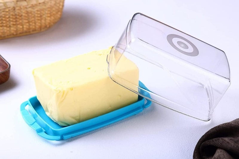 Gra8 Butter Dish with Lid Container - Cheese Server Sealing Storage, Keeper Tray, Butter Keeper, Butter Box, Kitchen Accessories Items Dining- Plastic Container (1Pcs) (Multicolor) - Image 5