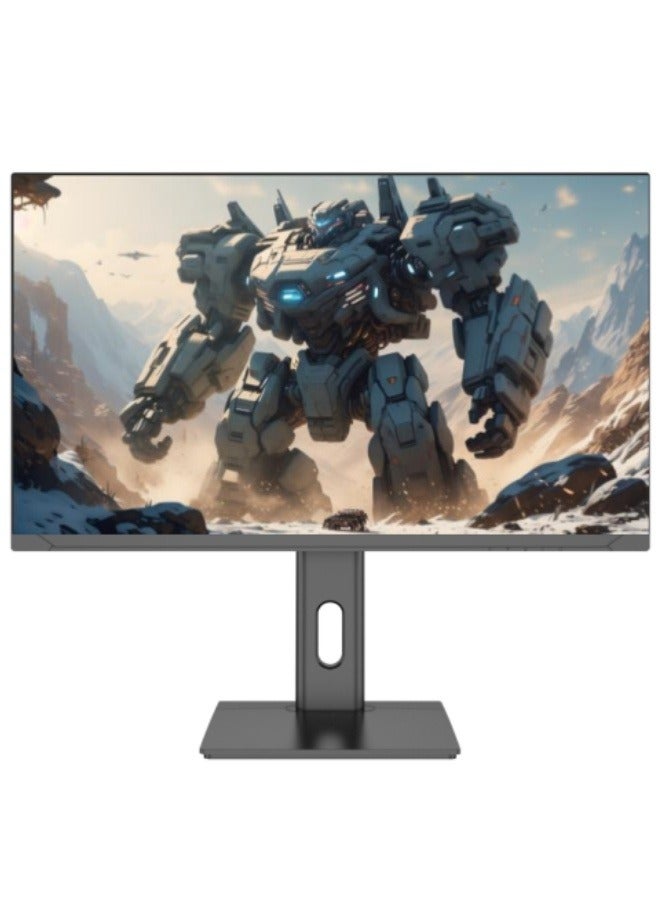 فلوف شاشة ألعاب 27 بوصة، شاشة كمبيوتر QHD 2560 × 1440، معدل تحديث 240 هرتز، حامل دوار قابل للتعديل مع مكبرات صوت مدمجة، باللون الأسود - Image 1