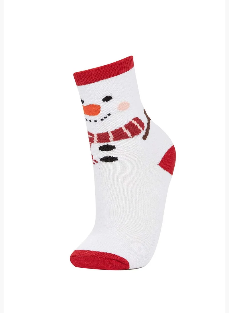 DeFacto New Year 3 Pack Penguin & Deer Print High CutSocks