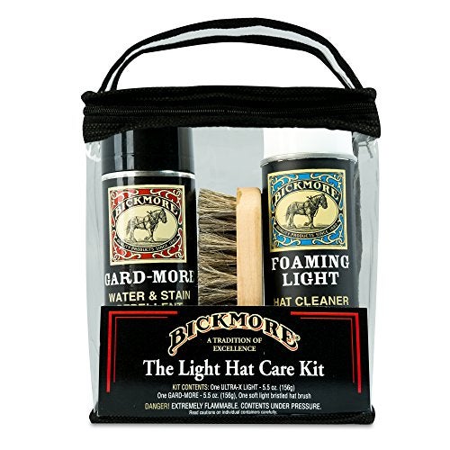 Bickmore Foaming Light Hat Cleaner Kit - Remove Dirt, Dust, Fingerprints & Sweat Stains - Great for Fur - Felt Cowboy Hats, Baseball Hats, Fedoras, Sun Hats & More - Image 1