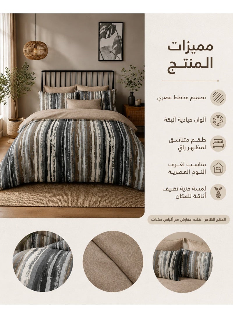 **Double Bedding Set with Modern Geometric Design – Elegance and Comfort for a Calm Bedroom** - Image 3